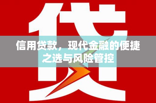 宜川信用贷款，现代金融的便捷之选与风险管控