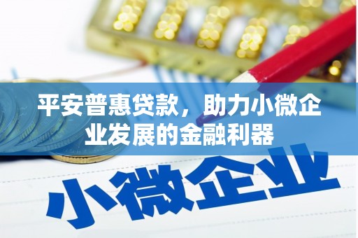 宜川平安普惠贷款，助力小微企业发展的金融利器