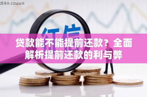 宜川贷款能不能提前还款？全面解析提前还款的利与弊