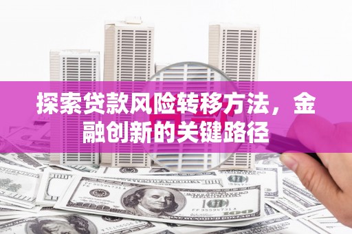 宜川探索贷款风险转移方法，金融创新的关键路径