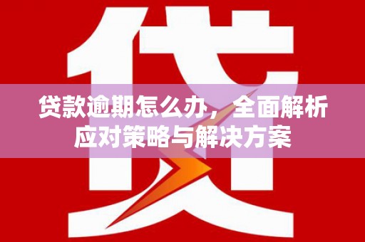 宜川贷款逾期怎么办，全面解析应对策略与解决方案