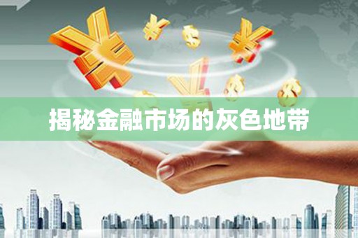 宜川揭秘金融市场的灰色地带