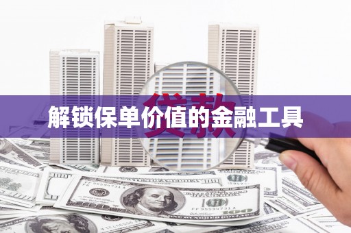 宜川解锁保单价值的金融工具